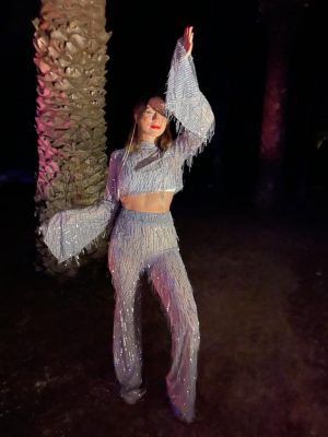 Tassy-Transparan Püsküllü Bluz