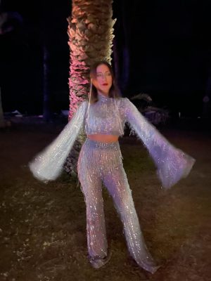 Alternative view of Tassy-Transparan Püsküllü Pantolon